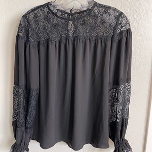 White House Black Market Lace Blouse